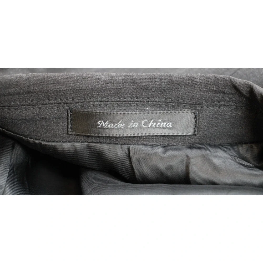 Calvin‎ Klein Blazer Mens Size 46R Gray Stretch Single Breasted Notch Lapel
